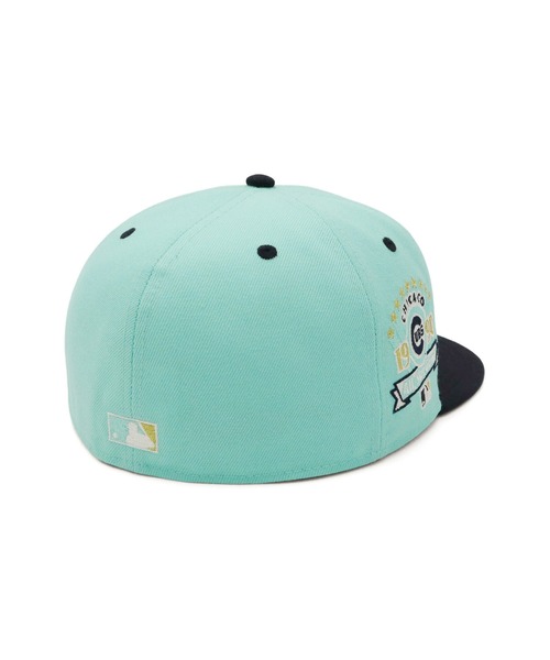 59FIFTY フラットブリムキャップ 青色ドイツショップ別注モデル58.7 59FIFTY フラットブリムキャップ 青色ドイツショップ別注モデル
