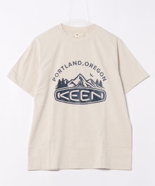 KEEN（キーン）の「《keen》HARVEST TECH TEE ARCHLOGO（Tシャツ/カットソー・メンズ・ホワイト系その他/モカ/ネイビー/ブラック・L/M/XL/S）」の2枚目の写真