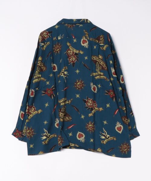 チャイハネ(チャイハネ)の「【チャイハネ】メキシカン柄MEN'Sシャツ(シャツ/ブラウス・メンズ・ホワイト/グリーン/ブラック/ブルー・FREE)」の5枚目の写真