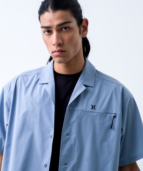 Hurley (ハーレー)の「【Hurley:ハーレー】M PHNTM WOVEN OVRSZD SHIRTS 水陸両用シャツ ファントム バックプリント(シャツ/ブラウス・メンズ・ブルー/ブラック・LARGE/MEDIUM/SMALL/X-LARGE)」の7枚目の写真