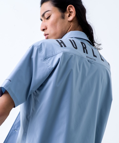 Hurley (ハーレー)の「【Hurley:ハーレー】M PHNTM WOVEN OVRSZD SHIRTS 水陸両用シャツ ファントム バックプリント(シャツ/ブラウス・メンズ・ブルー/ブラック・LARGE/MEDIUM/SMALL/X-LARGE)」の8枚目の写真