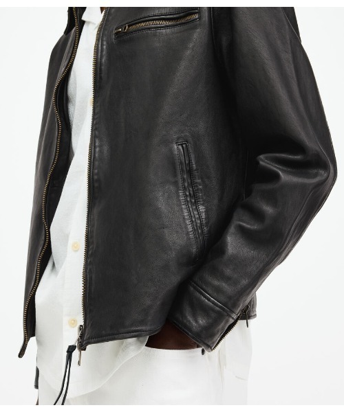 MILLER ZIP UP LEATHER JACKET | MILLER ジップアップ レザー