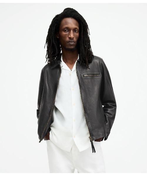 MILLER ZIP UP LEATHER JACKET | MILLER ジップアップ レザー