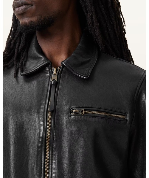 MILLER ZIP UP LEATHER JACKET | MILLER ジップアップ レザー