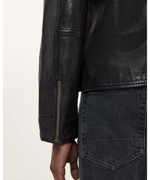 MILLER ZIP UP LEATHER JACKET | MILLER ジップアップ レザー