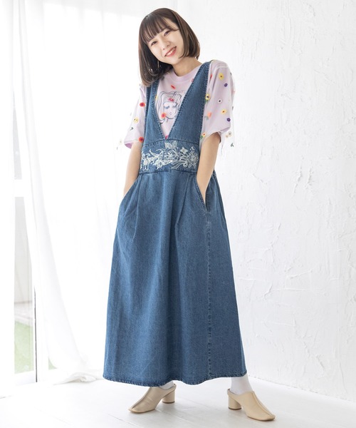 ScoLar（スカラー）の「141666：花刺繍チュール重ね 女の子