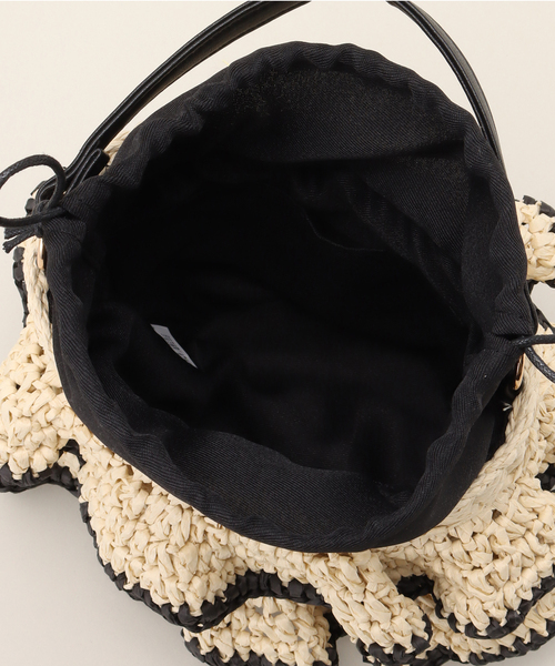 MIAN （ミアン）の「【MIAN/ミアン】ペーパーフリル2wayカゴBAG（ショルダーバッグ・レディース・アイボリー/ブラック・FREE）」の17枚目の写真