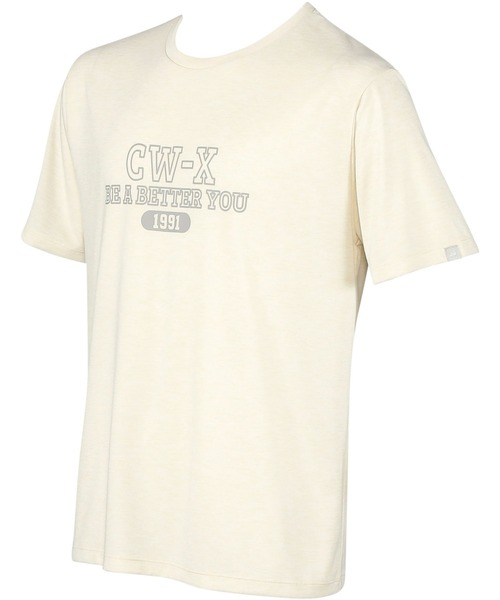 CW-X(シーダブリューエックス)の「トップス カジュアルTシャツ 3分袖(Tシャツ/カットソー・レディース・グリーン系その他/レッド/ダークグリーン/アイボリー/スモークピンク/グレイッシュブルー・M/L/S)」の19枚目の写真