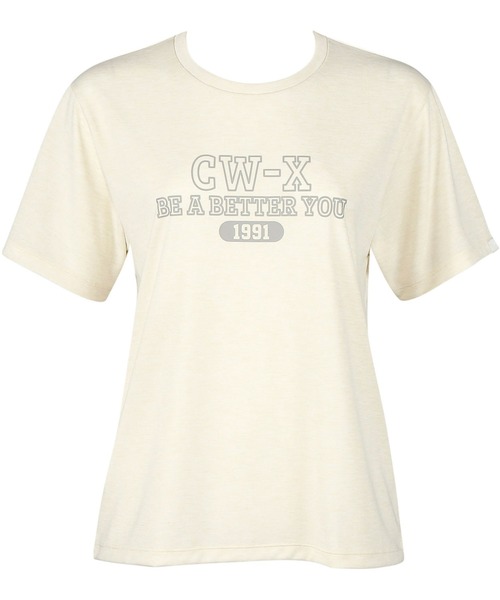 CW-X(シーダブリューエックス)の「トップス カジュアルTシャツ 3分袖(Tシャツ/カットソー・レディース・グリーン系その他/レッド/ダークグリーン/アイボリー/スモークピンク/グレイッシュブルー・M/L/S)」の11枚目の写真