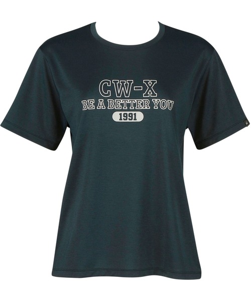 CW-X(シーダブリューエックス)の「トップス カジュアルTシャツ 3分袖(Tシャツ/カットソー・レディース・グリーン系その他/レッド/ダークグリーン/アイボリー/スモークピンク/グレイッシュブルー・M/L/S)」の13枚目の写真