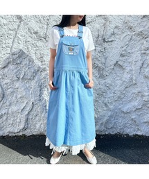 水色ソフトデニムオーバーオール☆ピンクハウス 水色ソフトデニムオーバーオール☆ピンクハウス