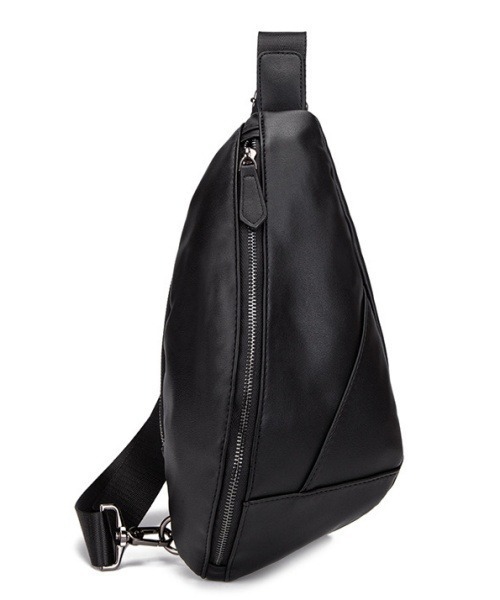 Fun & Daily（ファンアンドデイリー）の「F&D : PUクロスボディバッグ（ボディバッグ/ウエストポーチ・メンズ・ブラック・FREE）」の2枚目の写真