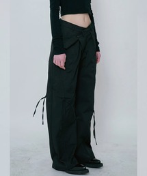 パンツ VIAVANDA STRINGS WIDE TRACK PANTS STRINGS WIDE TRACK PANTS / GRAY – VIAVANDA