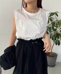 CAPRICIEUX LE'MAGE | タックスリーブTシャツ(Tシャツ/カットソー)