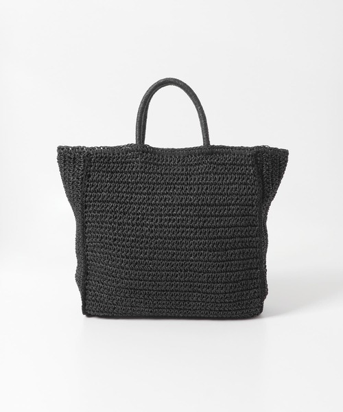 URBAN RESEARCH DOORS（アーバンリサーチドアーズ）の「ペーパートートバッグ（トートバッグ・レディース・ブラック/ベージュ・ONE）」の6枚目の写真