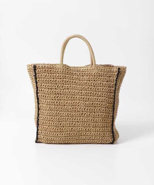 URBAN RESEARCH DOORS（アーバンリサーチドアーズ）の「ペーパートートバッグ（トートバッグ・レディース・ブラック/ベージュ・ONE）」の7枚目の写真