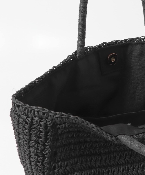 URBAN RESEARCH DOORS（アーバンリサーチドアーズ）の「ペーパートートバッグ（トートバッグ・レディース・ブラック/ベージュ・ONE）」の11枚目の写真