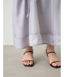 SNIDEL（スナイデル）の「Sustainableオーガンジーフレアスカート