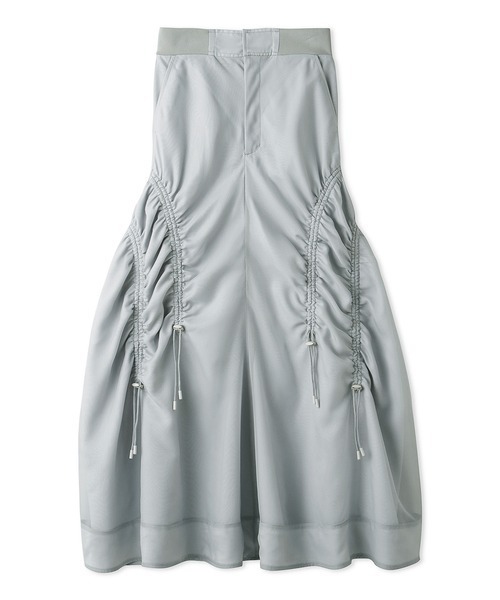 SNIDEL（スナイデル）の「Sustainableオーガンジーフレアスカート（スカート・レディース・ブラック/ライトグレー/ホワイト・1/0）」の19枚目の写真