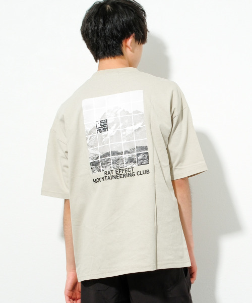 RAT EFFECT（ラットエフェクト）の「CLIMBING転写BIG Tシャツ（Tシャツ/カットソー・キッズ・ブラック/オフホワイト/ライトグレー/グレイッシュベージュ/ブラック系その他/カーキ・170/150/140/160/130）」の5枚目の写真