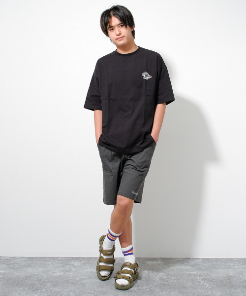 RAT EFFECT（ラットエフェクト）の「CLIMBING転写BIG Tシャツ（Tシャツ/カットソー・キッズ・ブラック/オフホワイト/ライトグレー/グレイッシュベージュ/ブラック系その他/カーキ・170/150/140/160/130）」の16枚目の写真