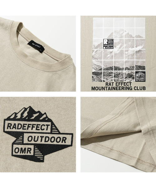 RAT EFFECT（ラットエフェクト）の「CLIMBING転写BIG Tシャツ（Tシャツ/カットソー・キッズ・ブラック/オフホワイト/ライトグレー/グレイッシュベージュ/ブラック系その他/カーキ・170/150/140/160/130）」の13枚目の写真