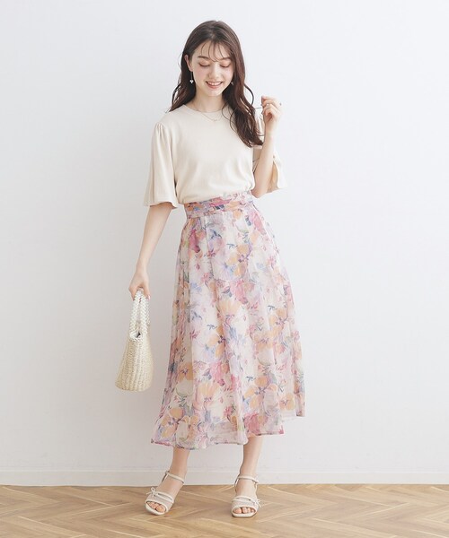 couture brooch（クチュールブローチ）の「◆シアーリボンサンダル（サンダル・レディース・ブラック/アイボリー・45/30/35）」の6枚目の写真