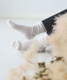 Demi-Luxe BEAMS | 針抜きリブ ハイソックス(ソックス/靴下)