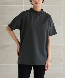 【素早く乾いてさらっと快適!UVカット(UPF50+)&速乾&接触冷感】DRYタッチモックネックTシャツ
