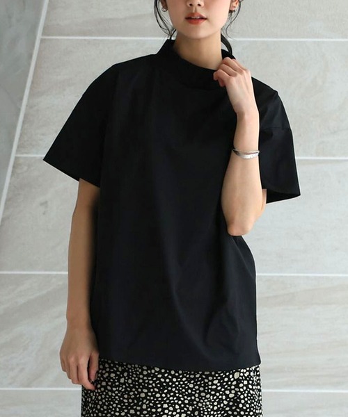 itto...(イット)の「【素早く乾いてさらっと快適!UVカット(UPF50+)&速乾&接触冷感】DRYタッチモックネックTシャツ(Tシャツ/カットソー・レディース・ミント/オフホワイト/チャコール/ブラック/サンドベージュ・M/L)」の1枚目の写真