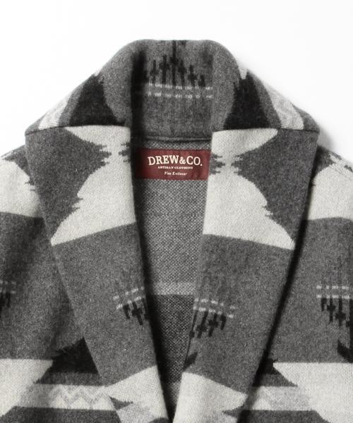 BRILLA per il gusto（ブリッラペルイルグースト）の「DREW&CO. / ネイティブ ベルテッドニット（ニット/セーター・メンズ・インディゴブルー/グレー・X-SMALL/SMALL/LARGE/MEDIUM）」の13枚目の写真