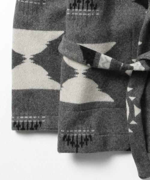 BRILLA per il gusto（ブリッラペルイルグースト）の「DREW&CO. / ネイティブ ベルテッドニット（ニット/セーター・メンズ・インディゴブルー/グレー・X-SMALL/SMALL/LARGE/MEDIUM）」の12枚目の写真