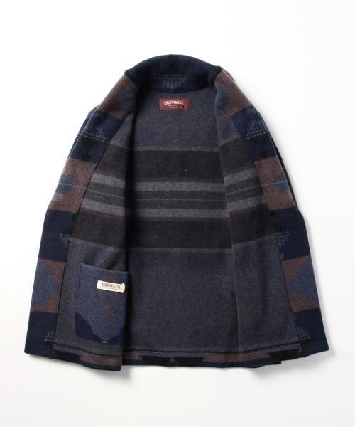 BRILLA per il gusto（ブリッラペルイルグースト）の「DREW&CO. / ネイティブ ベルテッドニット（ニット/セーター・メンズ・インディゴブルー/グレー・X-SMALL/SMALL/LARGE/MEDIUM）」の6枚目の写真