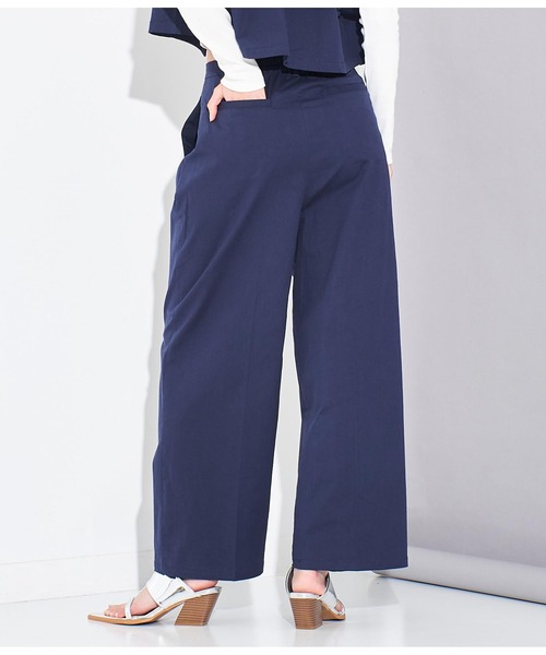 Settimissimo（セッティミッシモ）の「2タック ストレートパンツ（その他パンツ・レディース・ネイビー/ベージュ・FREE）」の10枚目の写真