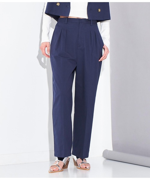 Settimissimo（セッティミッシモ）の「2タック ストレートパンツ（その他パンツ・レディース・ネイビー/ベージュ・FREE）」の8枚目の写真