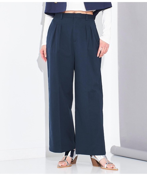 Settimissimo（セッティミッシモ）の「2タック ストレートパンツ（その他パンツ・レディース・ネイビー/ベージュ・FREE）」の14枚目の写真