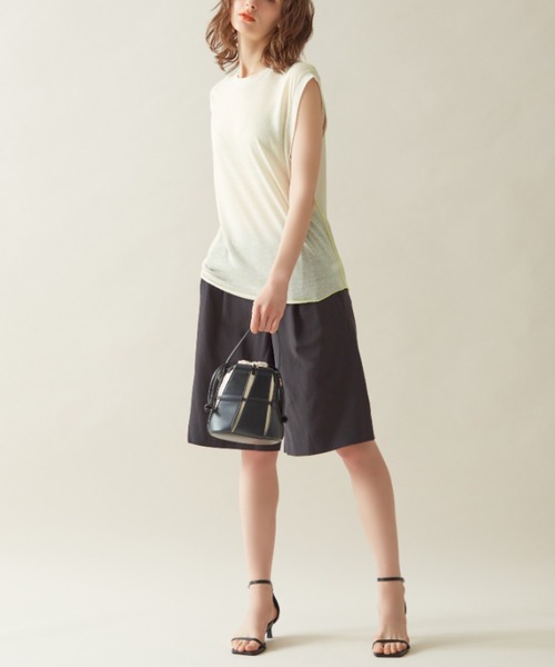 Tuche(トゥシェ)の「Tuche/トゥシェ 7DAYS LOOKS シアーノースリーブ(Tシャツ/カットソー・レディース・ブラック/ホワイト系その他・MEDIUM/LARGE)」の10枚目の写真