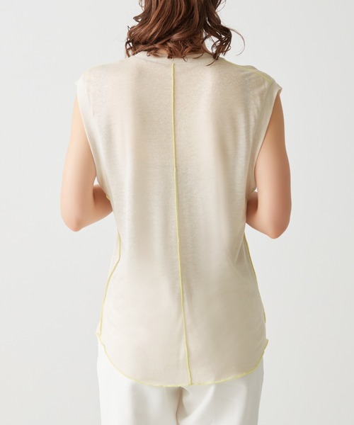 Tuche(トゥシェ)の「Tuche/トゥシェ 7DAYS LOOKS シアーノースリーブ(Tシャツ/カットソー・レディース・ブラック/ホワイト系その他・MEDIUM/LARGE)」の11枚目の写真