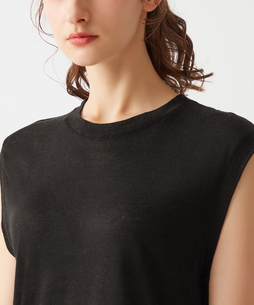 Tuche(トゥシェ)の「Tuche/トゥシェ 7DAYS LOOKS シアーノースリーブ(Tシャツ/カットソー・レディース・ブラック/ホワイト系その他・MEDIUM/LARGE)」の18枚目の写真