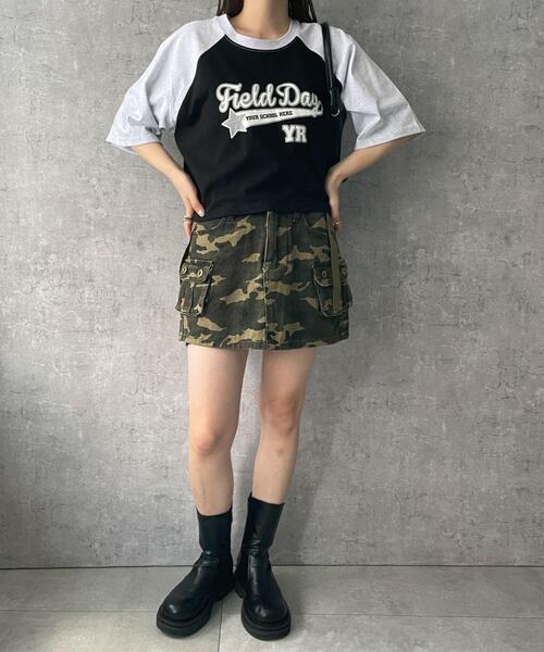 ラグランクロップドＴシャツ ラグランクロップドtシャツ | ファッション通販サイト NUGU