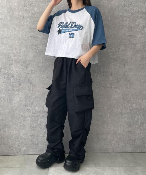 ラグランクロップドＴシャツ ラグランクロップドtシャツ | ファッション通販サイト NUGU