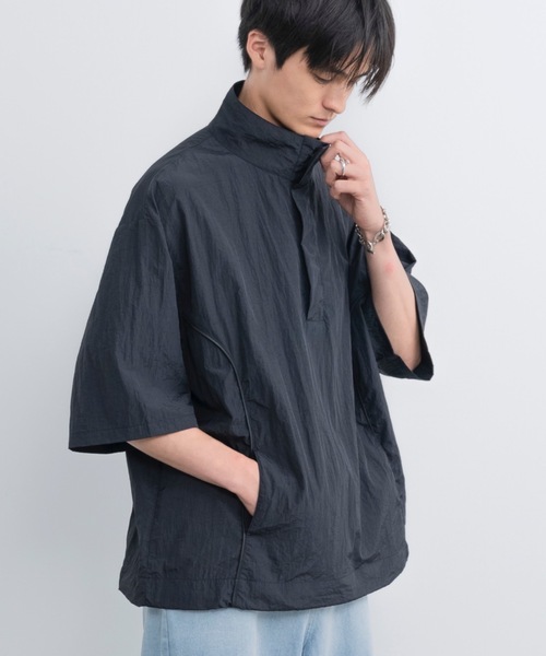 SINSS（シンス）の「Loose fit nylon tech HS shirt / ルーズフィット