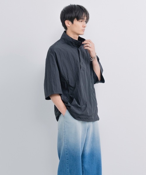 SINSS（シンス）の「Loose fit nylon tech HS shirt / ルーズフィット