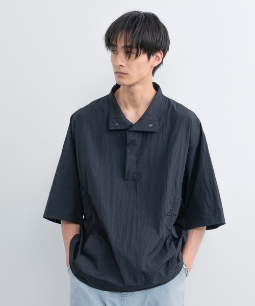 SINSS（シンス）の「Loose fit nylon tech HS shirt / ルーズフィット