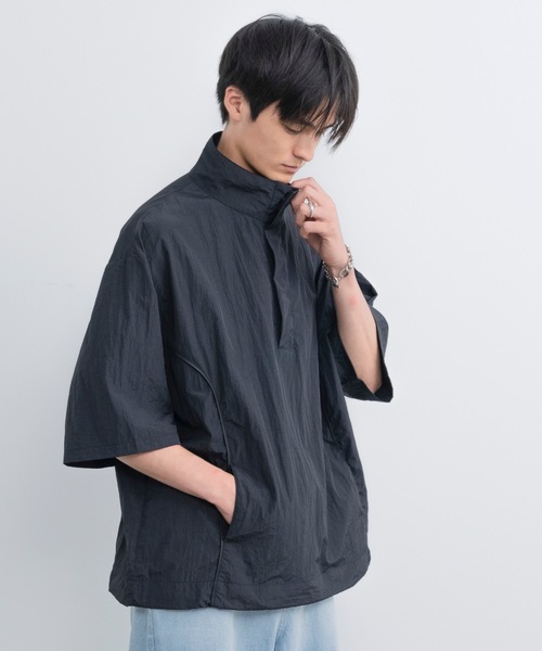 SINSS（シンス）の「Loose fit nylon tech HS shirt / ルーズフィット