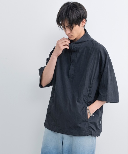 SINSS（シンス）の「Loose fit nylon tech HS shirt / ルーズフィット
