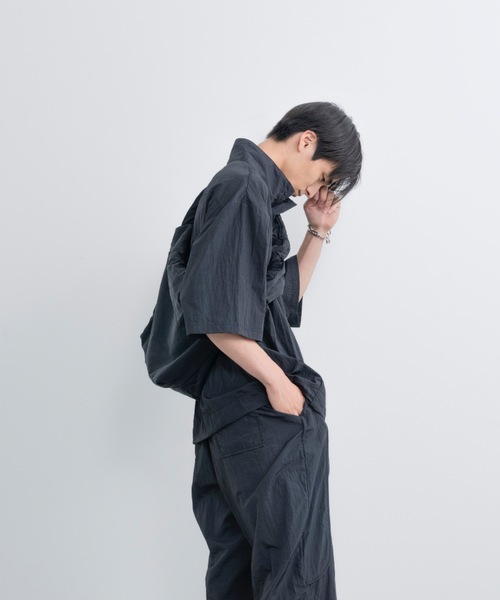 SINSS（シンス）の「Loose fit nylon tech HS shirt / ルーズフィット