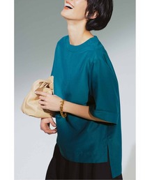 IEDIT（イディット）の「IEDIT 袖口デザインがポイント きれいめ布はくプルオーバー（Tシャツ/カットソー）」