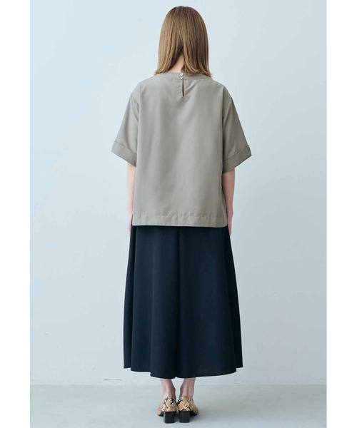 IEDIT（イディット）の「ＩＥＤＩＴ　袖口デザインがポイント　きれいめ布はくプルオーバー（Tシャツ/カットソー・レディース・ブラック/グリーン/カーキ/ピンク・XX-LARGE/MEDIUM/LARGE/X-LARGE/SMALL/XXX-LARGE）」の9枚目の写真