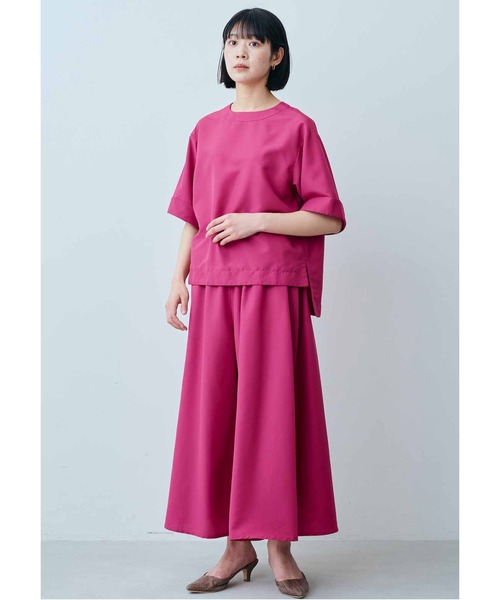 IEDIT（イディット）の「ＩＥＤＩＴ　袖口デザインがポイント　きれいめ布はくプルオーバー（Tシャツ/カットソー・レディース・ブラック/グリーン/カーキ/ピンク・XX-LARGE/MEDIUM/LARGE/X-LARGE/SMALL/XXX-LARGE）」の10枚目の写真